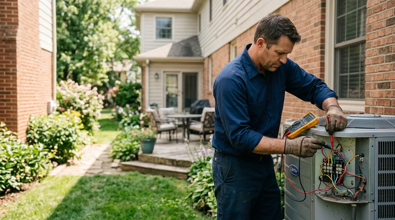 HVAC technician working near Chinook, WA